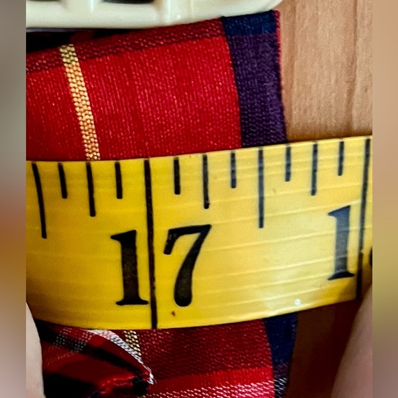 Crown & Ivy Red Plaid Holiday Party Lined New SZ 16 Mini Skirt Side Zip Pockets - Picture 17 of 17